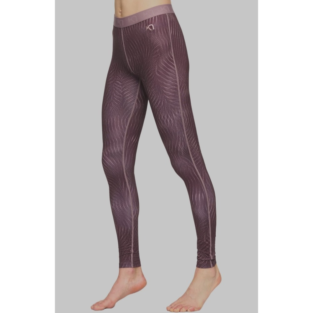 NWT Kari Traa Womens Fryd Base Layer Pants Size M Burgundy/Brown Ski Snowboard